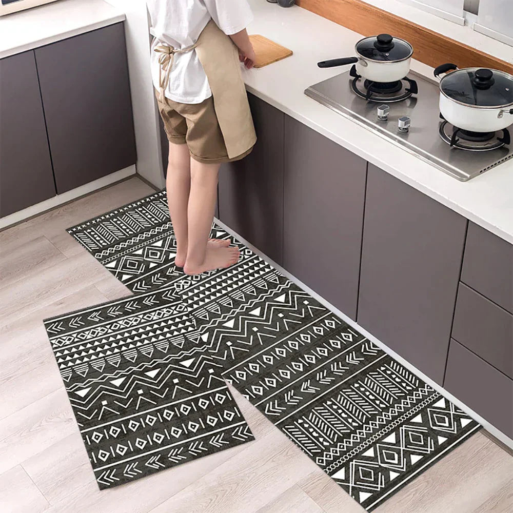 Keukenloper Antislip met Tegelmotief en Afgeronde Hoeken