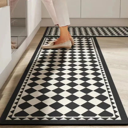 Keukenloper Antislip met Tegelmotief en Afgeronde Hoeken