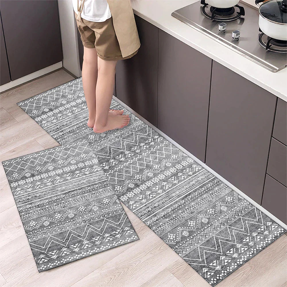 Keukenloper Antislip met Tegelmotief en Afgeronde Hoeken