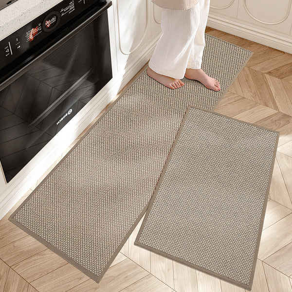 Keukenloper Keukenmat Antislip Set van 2 met Geweven Patroon