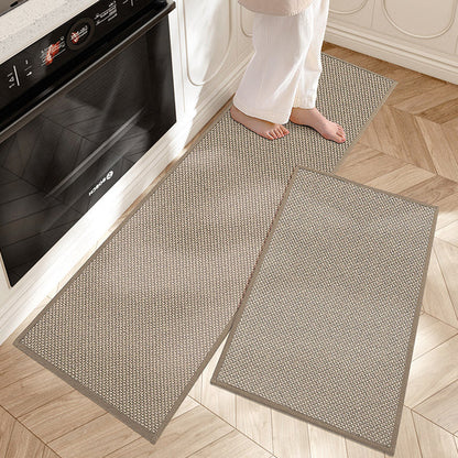 Keukenloper Keukenmat Antislip Set van 2 met Geweven Patroon