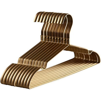 Kledinghangers Aluminium met Anti-Slip Rand Platzsparend 10-pack