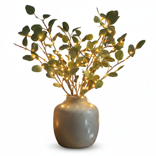 Kunsttak met LED Lampjes Warm Wit voor in een Vaas