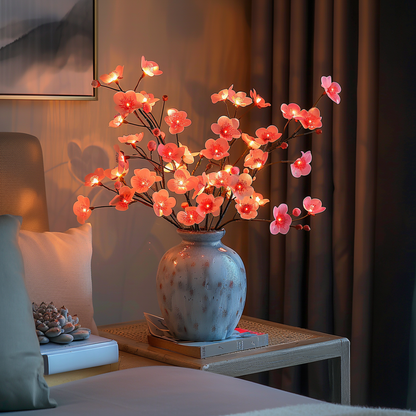 Kunsttak met LED Lampjes Warm Wit voor in een Vaas