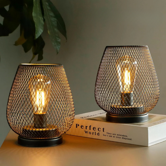 LED Lantaarn Draadloos Industrieel met Metalen Gaas