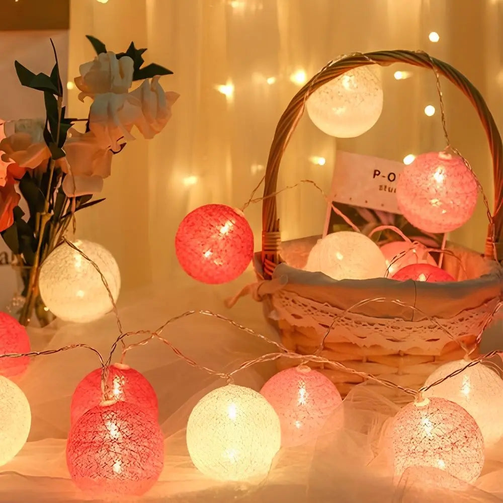 LED Lichtslinger met Ballen Decoratieve Sfeerverlichting