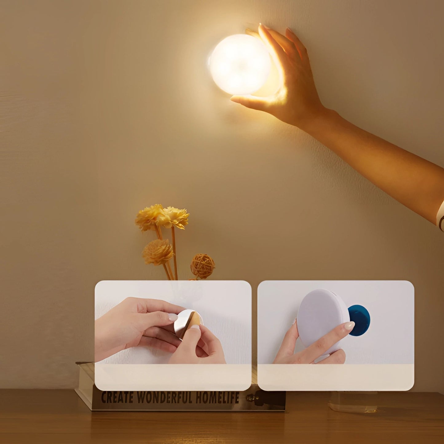 LED Nachtlamp met Bewegingssensor Draadloos en Magnetische Wandbevestiging