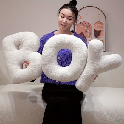 Letterkussen Pluche Sierkussen in Lettervorm voor Sofa en Slaapkamer