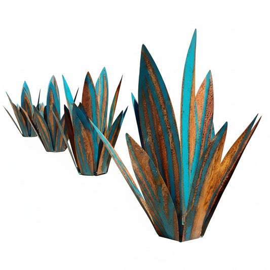 Metalen Agave Sculptuur voor Tuin en Terras met Grondpen