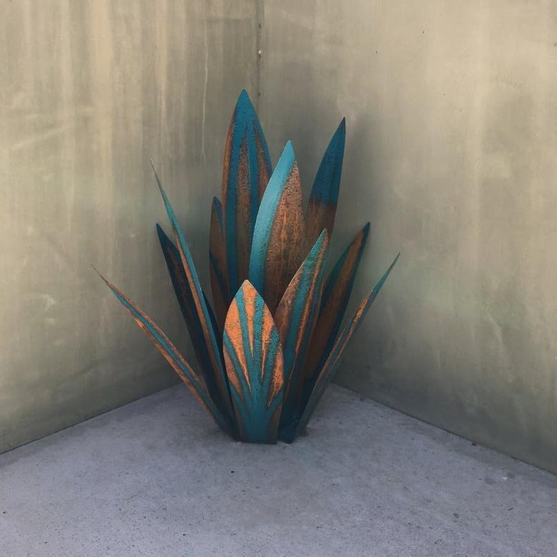 Metalen Agave Sculptuur voor Tuin en Terras met Grondpen