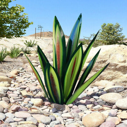 Metalen Agave Sculptuur voor Tuin en Terras met Grondpen