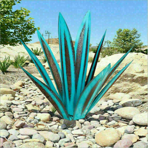 Metalen Agave Sculptuur voor Tuin en Terras met Grondpen