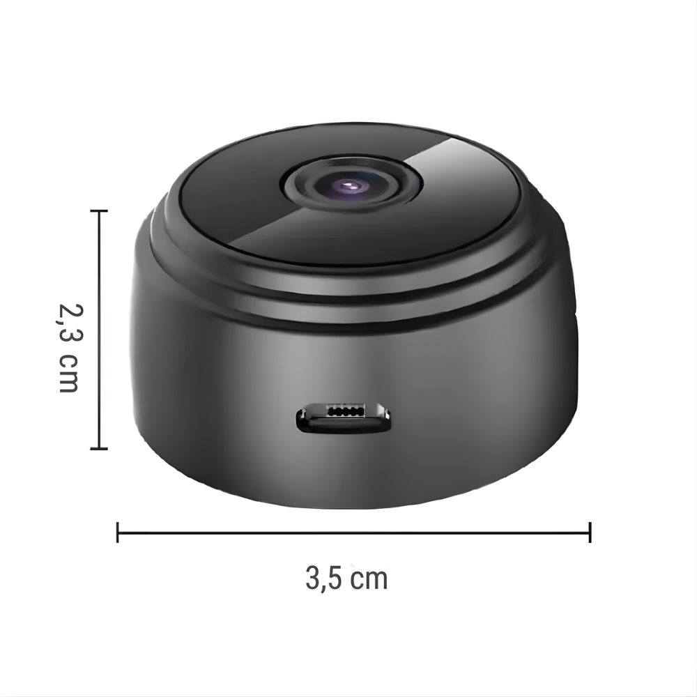 Mini WiFi Beveiligingscamera met Nachtzicht en 360° Draaibare Standaard