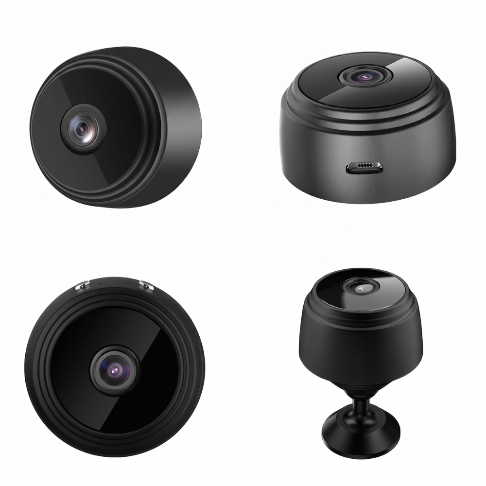 Mini WiFi Beveiligingscamera met Nachtzicht en 360° Draaibare Standaard