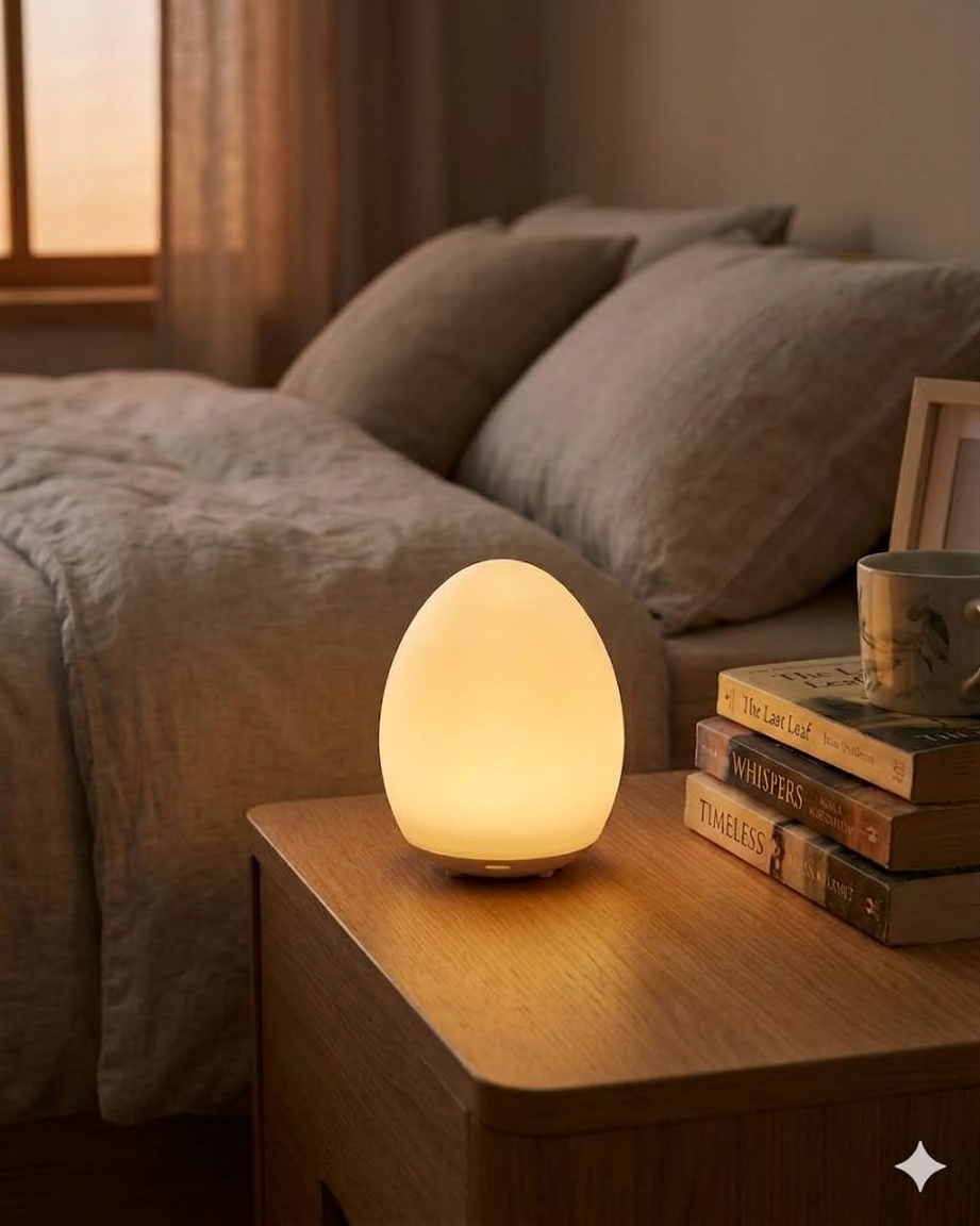 Nachtlamp Ei-vorm met Touch Bediening en 7 RGB Kleuren voor Baby en Kind