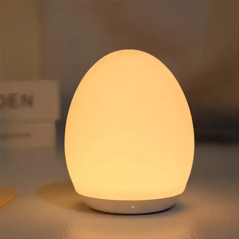 Nachtlamp Ei-vorm met Touch Bediening en 7 RGB Kleuren voor Baby en Kind
