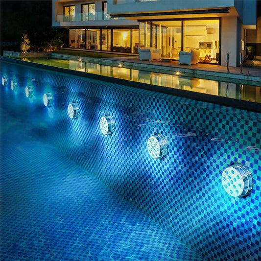 Onderwaterlamp RGB LED met Afstandsbediening en Magneet voor Zwembad en Aquarium