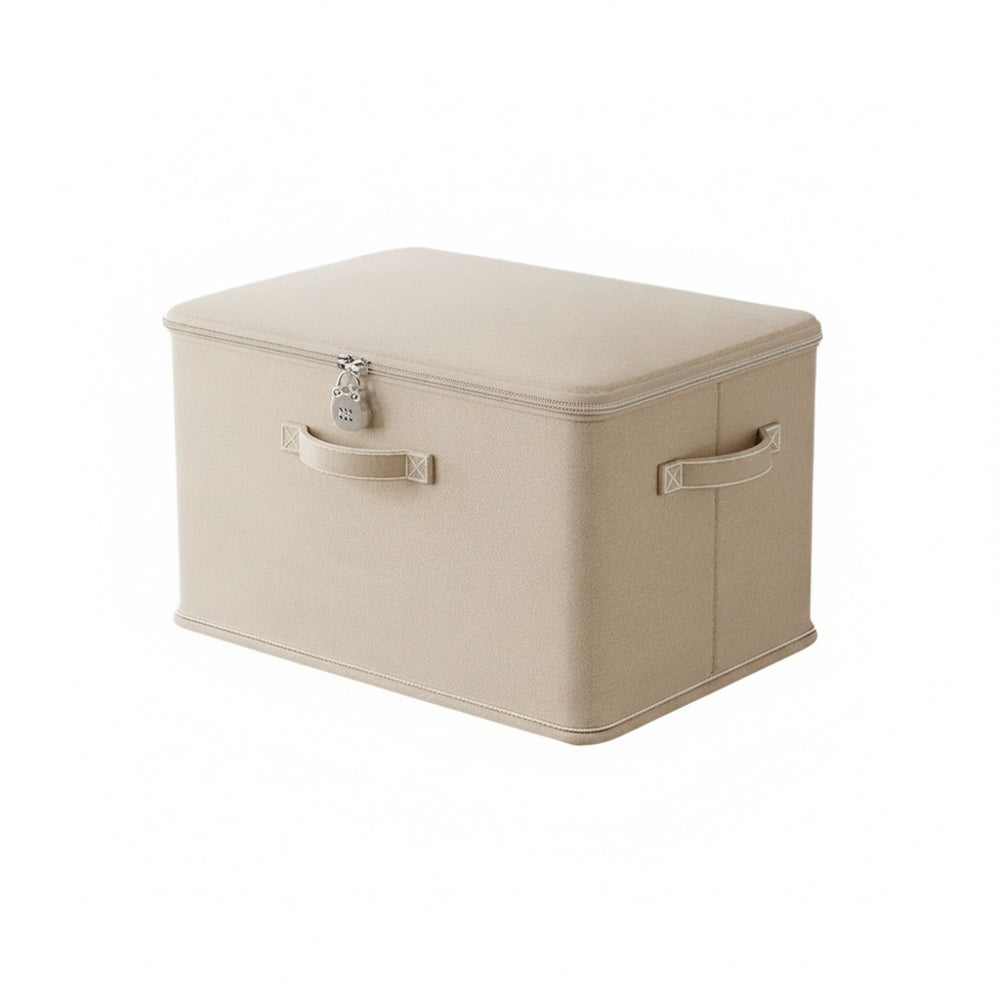 Opbergbox met Cijferslot en Dubbele Rits voor Kleding en Documenten