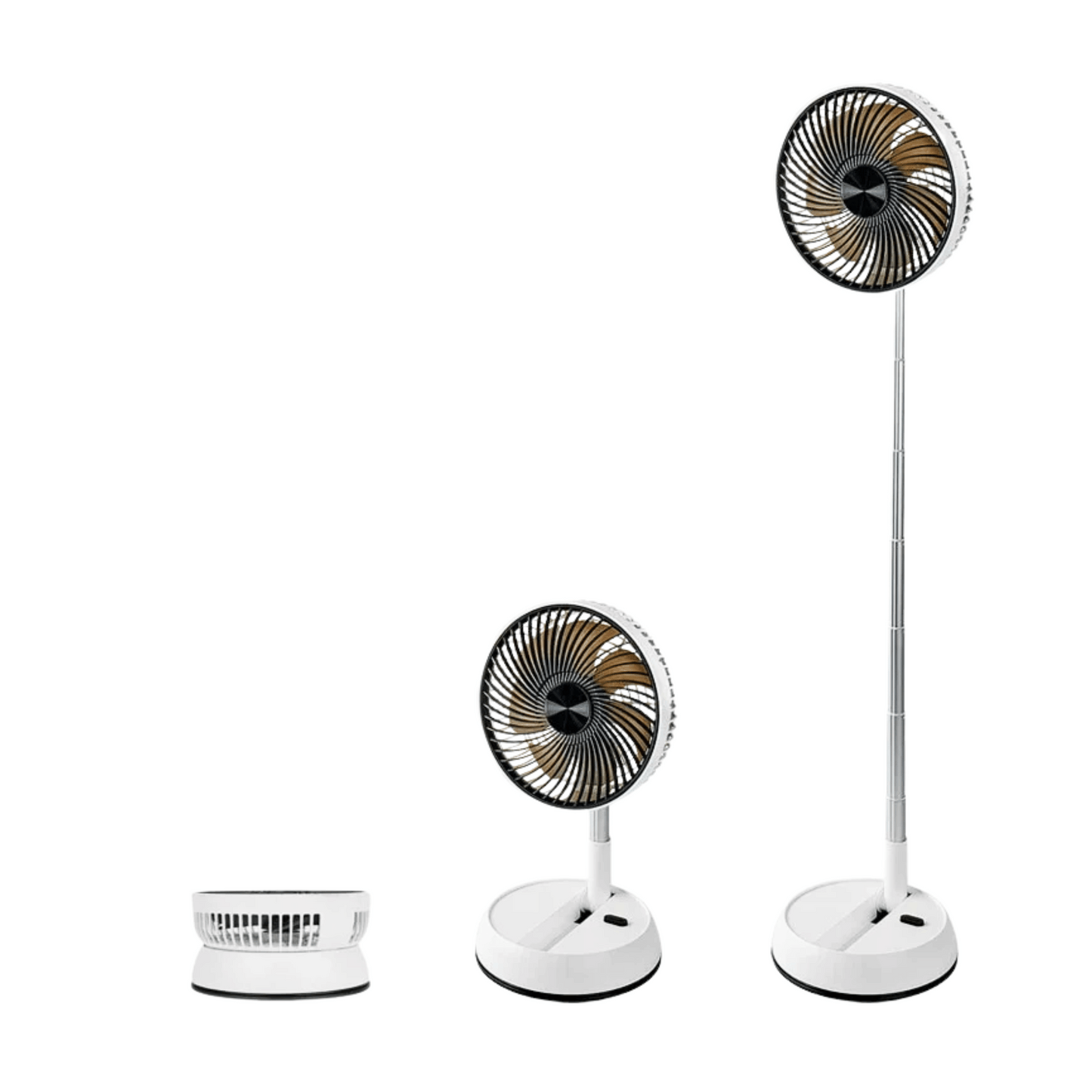 Opvouwbare Staande Ventilator Draadloos met Afstandsbediening en Oscillatie