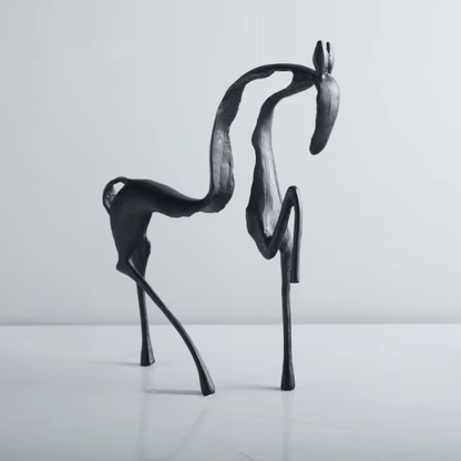 Paardenbeeldje Abstract Modern Sculptuur met Open Design