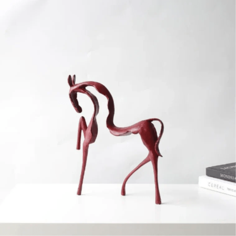 Paardenbeeldje Abstract Modern Sculptuur met Open Design