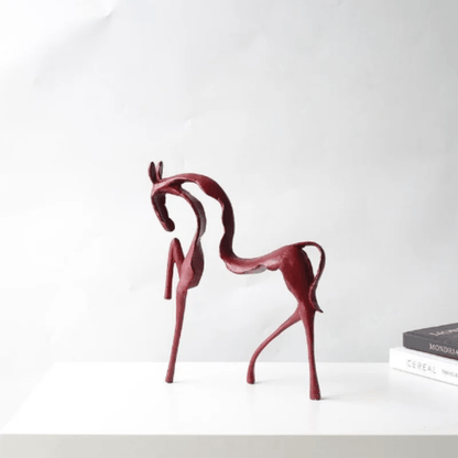 Paardenbeeldje Abstract Modern Sculptuur met Open Design