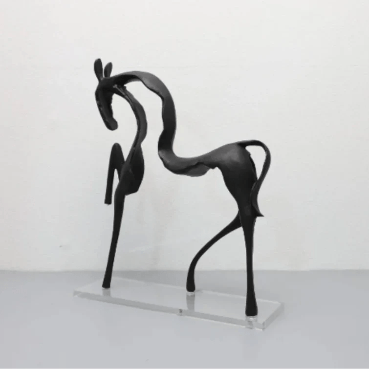 Paardenbeeldje Abstract Modern Sculptuur met Open Design