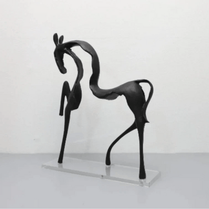 Paardenbeeldje Abstract Modern Sculptuur met Open Design