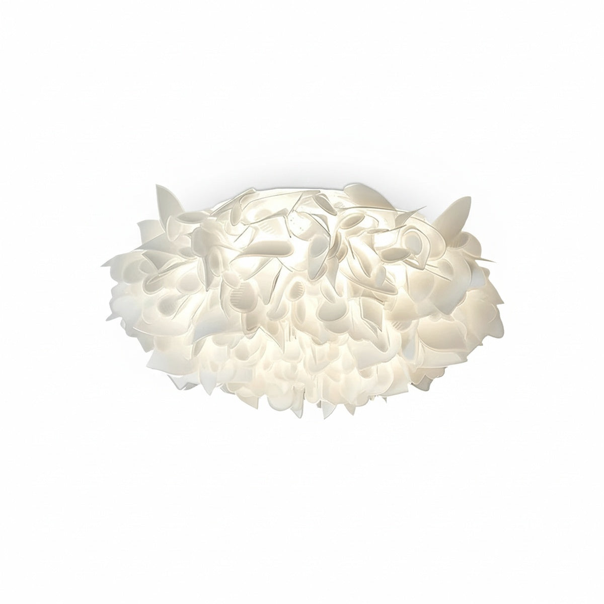Plafondlamp Bloem Bohemian met Bloemblad Kap en Flush Mount Design