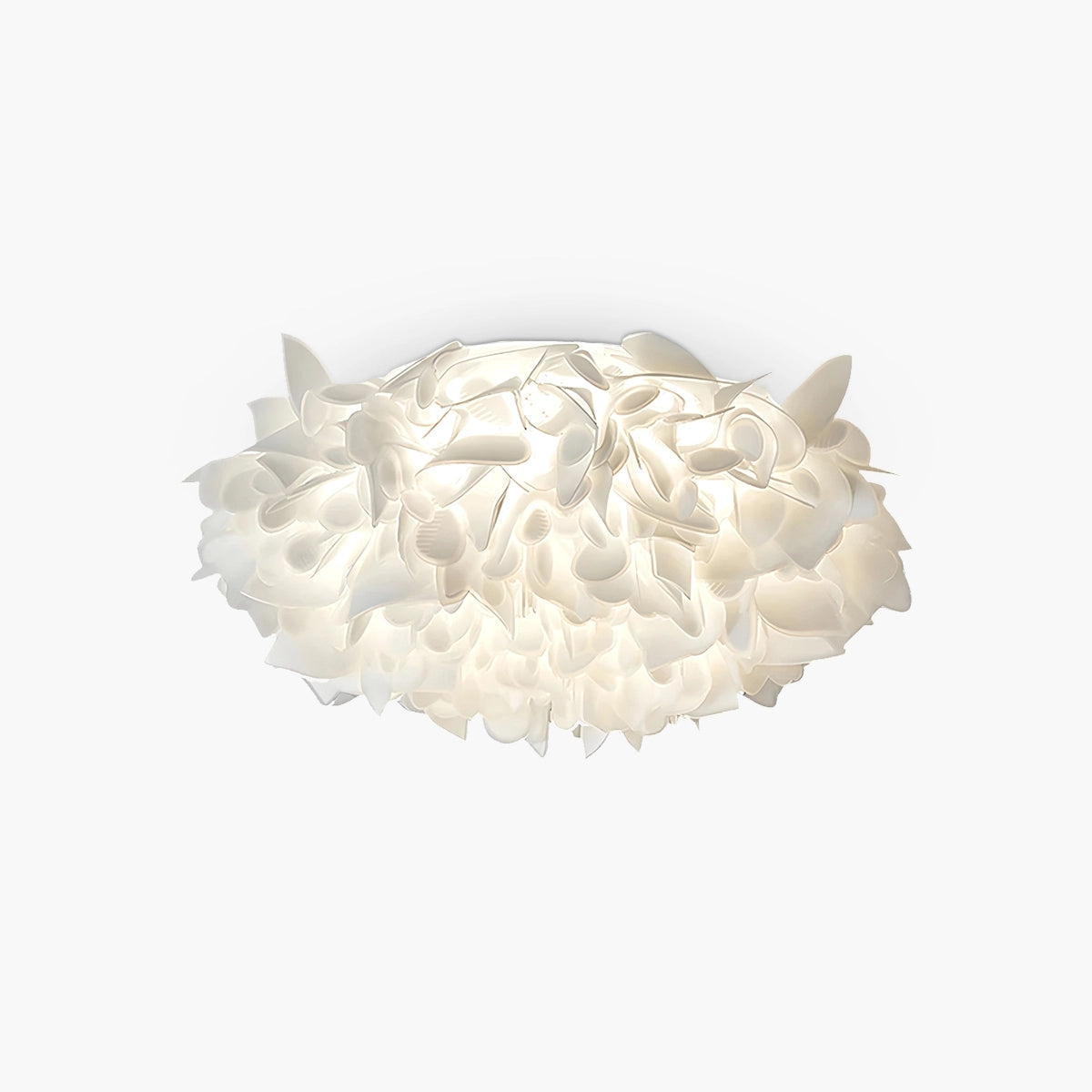 Plafondlamp Bloem Bohemian met Bloemblad Kap en Flush Mount Design