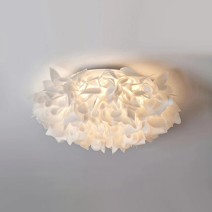 Plafondlamp Bloem Bohemian met Bloemblad Kap en Flush Mount Design