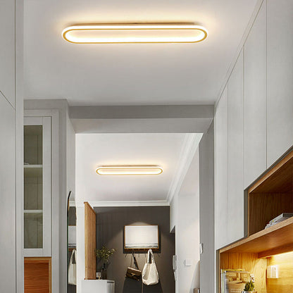 Plafondlamp Hal Minimalistisch LED met Afgeronde Rechthoekige Vorm