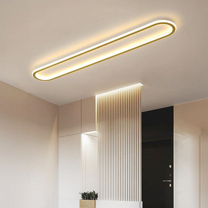 Plafondlamp Hal Minimalistisch LED met Afgeronde Rechthoekige Vorm