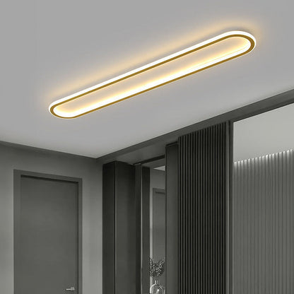 Plafondlamp Hal Minimalistisch LED met Afgeronde Rechthoekige Vorm