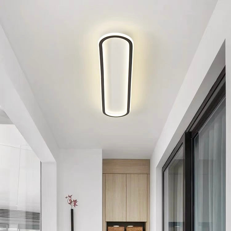 Plafondlamp Hal Minimalistisch LED met Afgeronde Rechthoekige Vorm