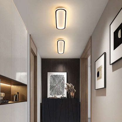 Plafondlamp Hal Minimalistisch LED met Afgeronde Rechthoekige Vorm