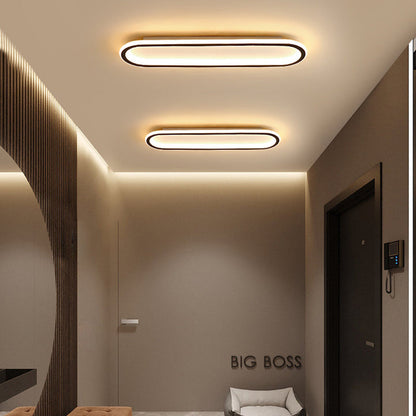 Plafondlamp Hal Minimalistisch LED met Afgeronde Rechthoekige Vorm