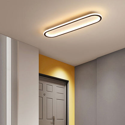 Plafondlamp Hal Minimalistisch LED met Afgeronde Rechthoekige Vorm