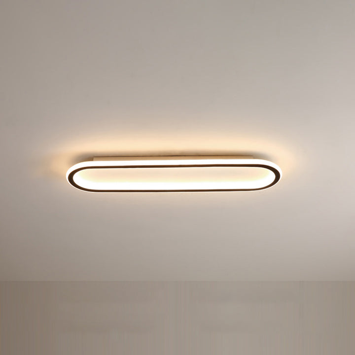 Plafondlamp Hal Minimalistisch LED met Afgeronde Rechthoekige Vorm
