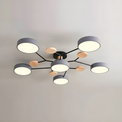 Plafondlamp LED Rond Modern met Meerdere Lichtpunten