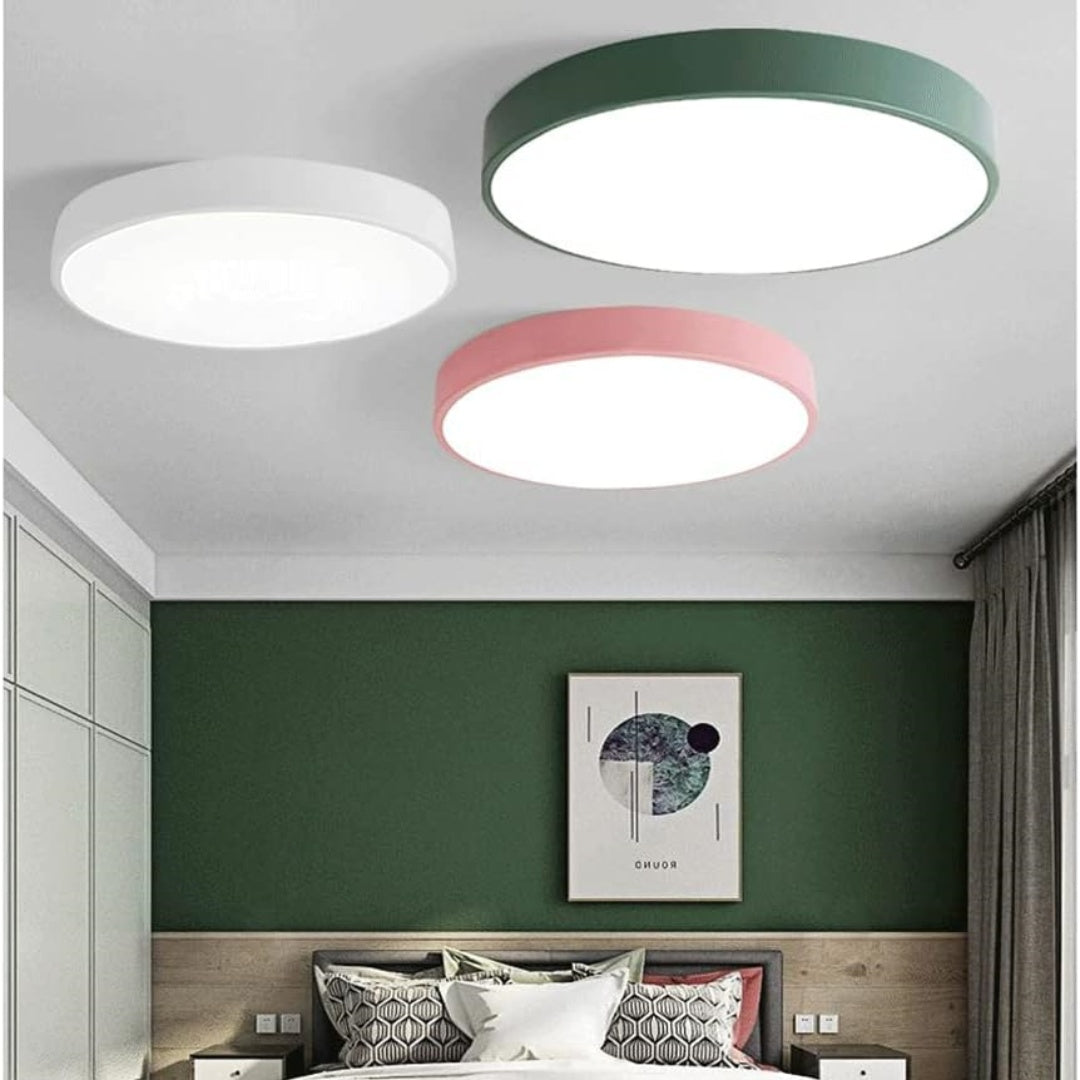 Plafondlamp Minimalist met Ronde LED Schijf en Vlakke Montage