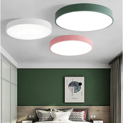 Plafondlamp Minimalist met Ronde LED Schijf en Vlakke Montage