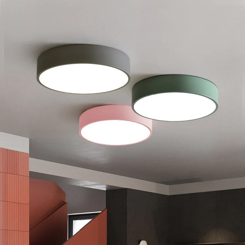 Plafondlamp Minimalist met Ronde LED Schijf en Vlakke Montage