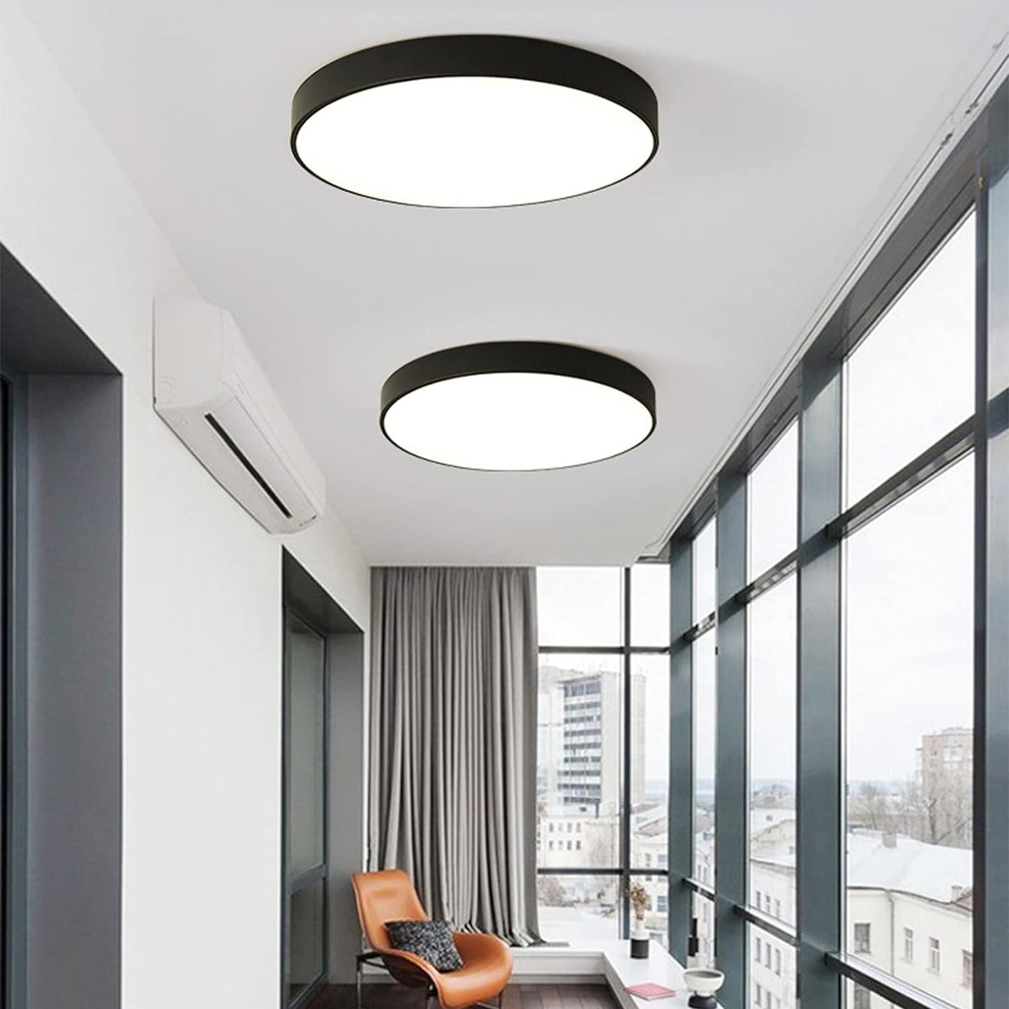 Plafondlamp Minimalist met Ronde LED Schijf en Vlakke Montage