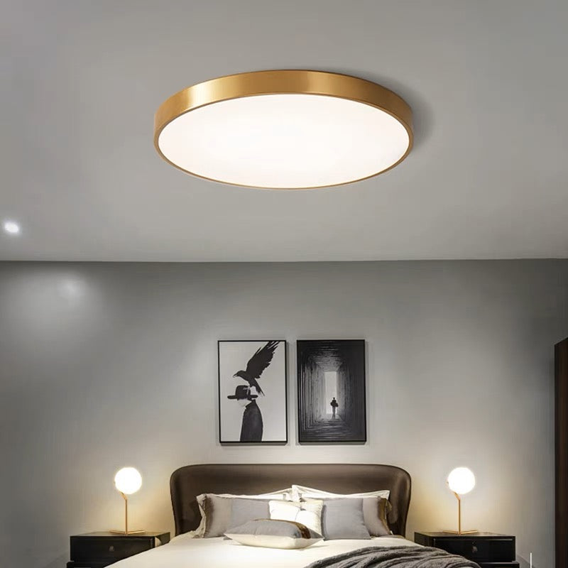 Plafondlamp Minimalist met Ronde LED Schijf en Vlakke Montage