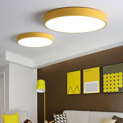 Plafondlamp Minimalist met Ronde LED Schijf en Vlakke Montage