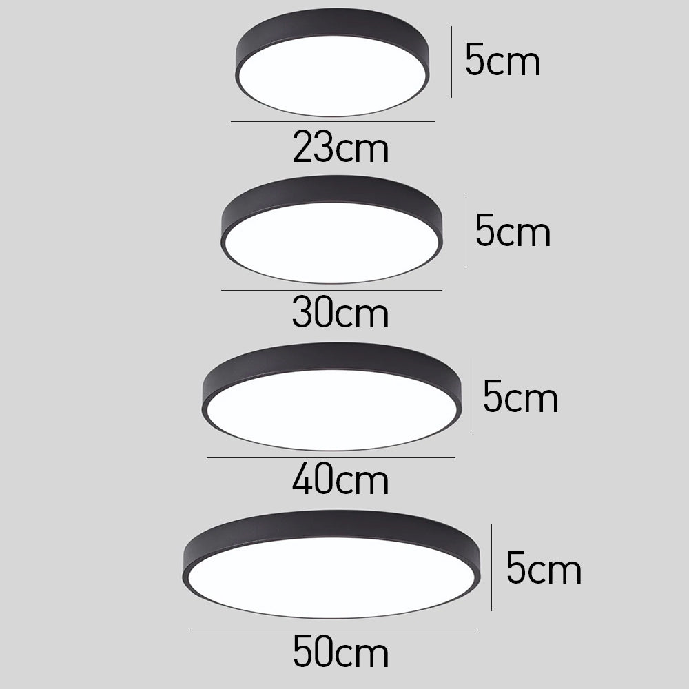 Plafondlamp Minimalist met Ronde LED Schijf en Vlakke Montage