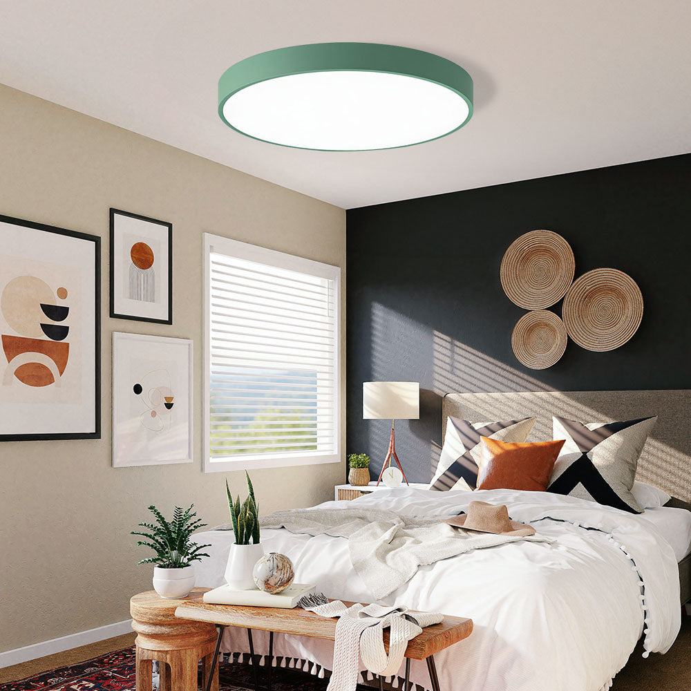 Plafondlamp Minimalist met Ronde LED Schijf en Vlakke Montage