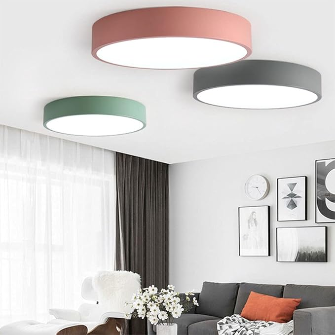 Plafondlamp Minimalist met Ronde LED Schijf en Vlakke Montage