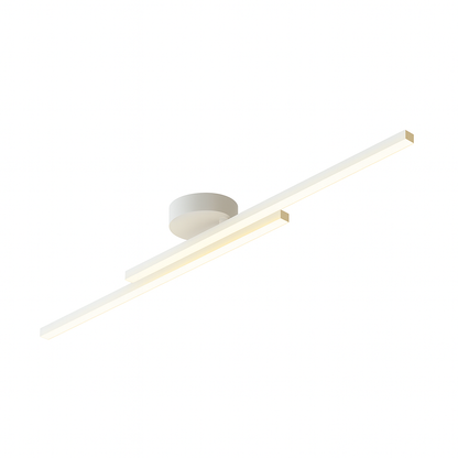 Plafondlamp Minimalistisch LED met Dubbele Lichtbalk en Ingebouwde LED